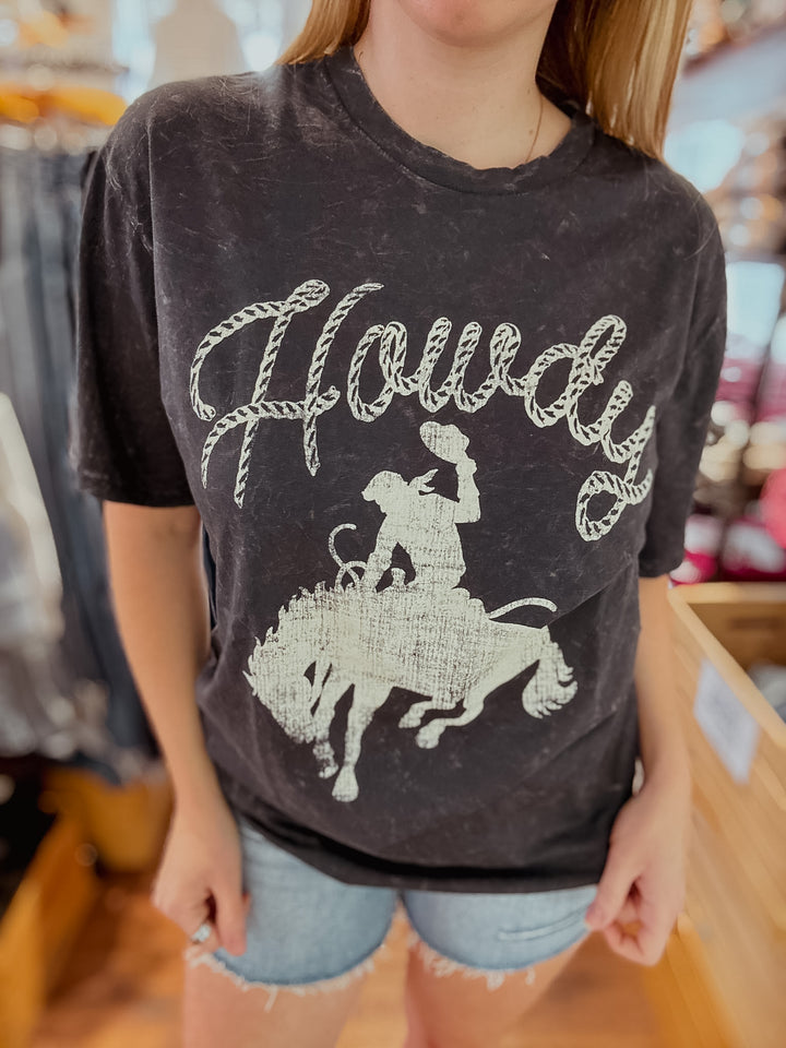 Howdy Mineral Wash Graphic Tee