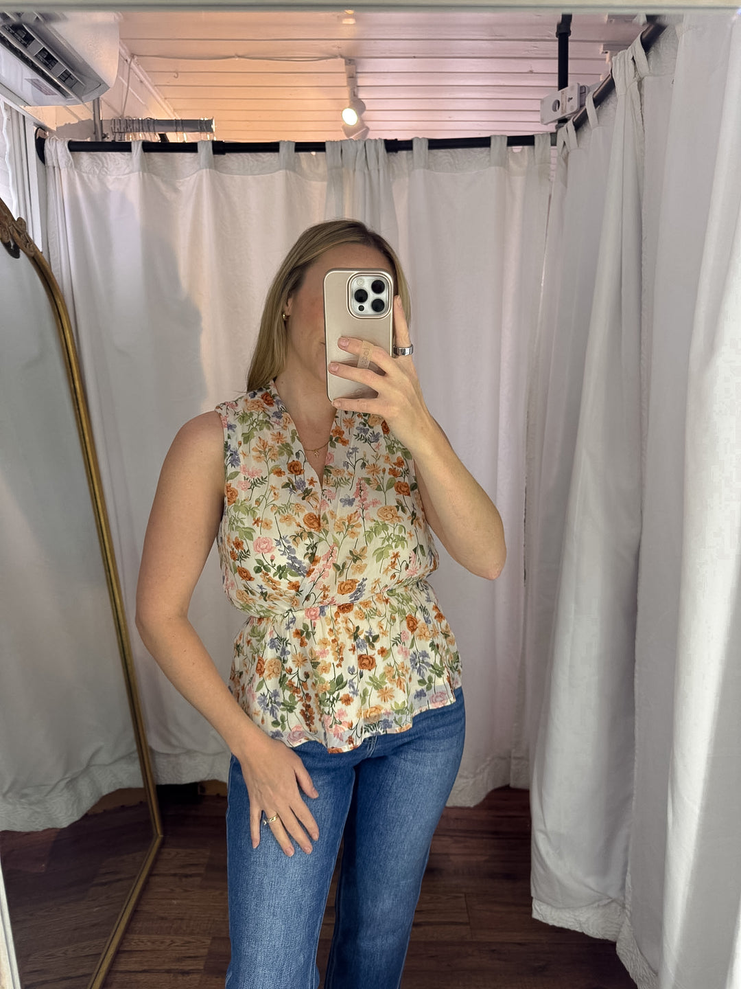 Petal Kiss Surplice Peplum Blouse