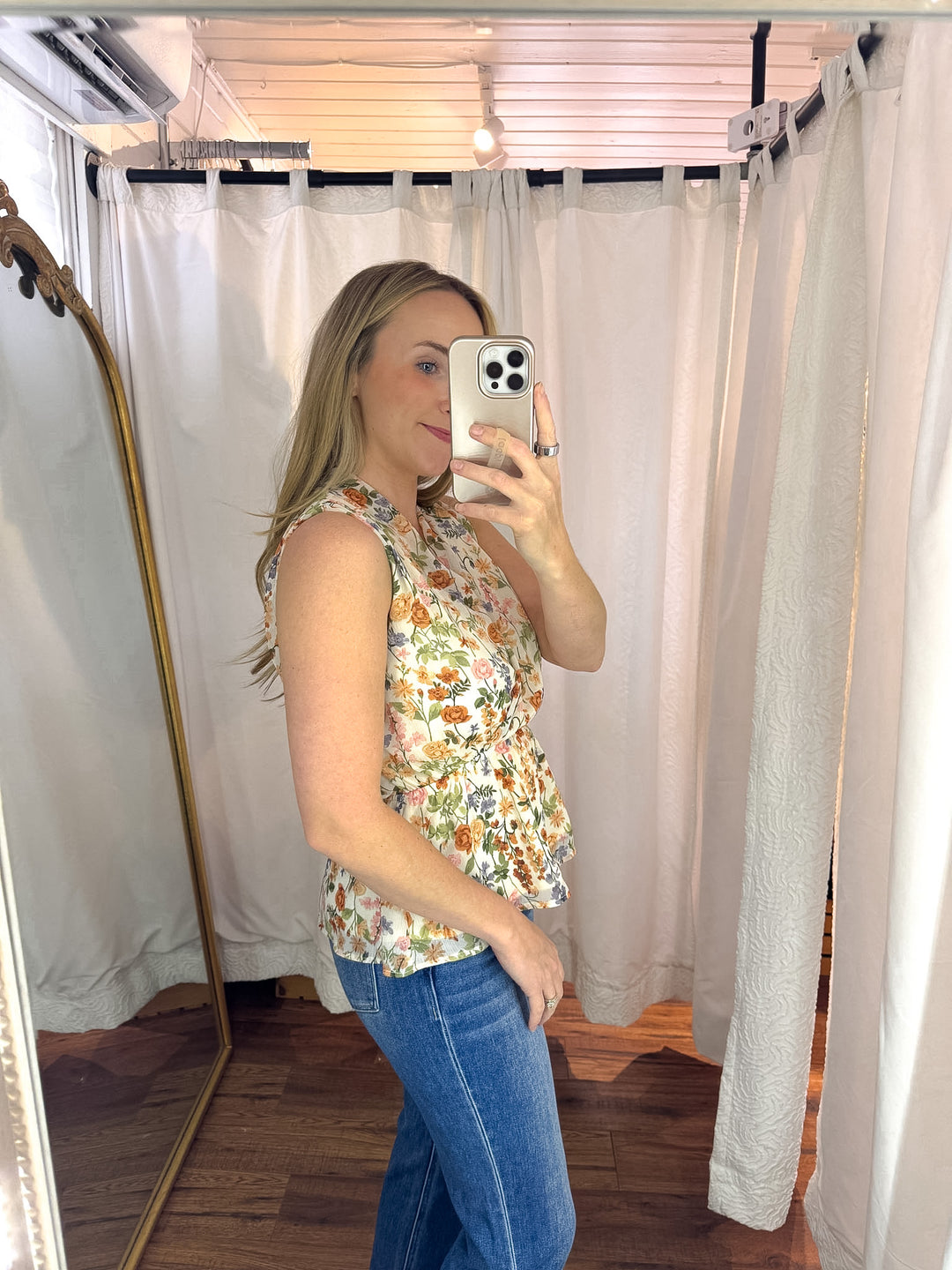 Petal Kiss Surplice Peplum Blouse