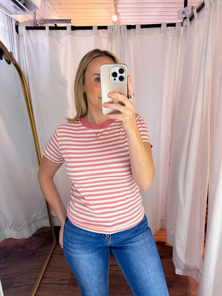 Ginger Striped Knit Tee