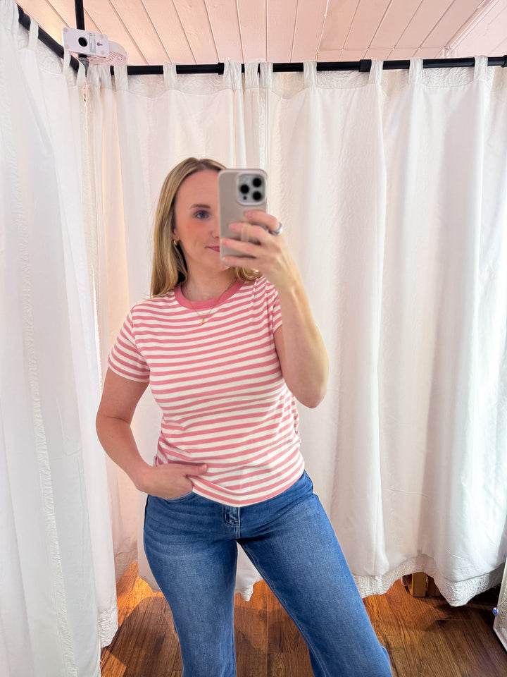 Ginger Striped Knit Tee
