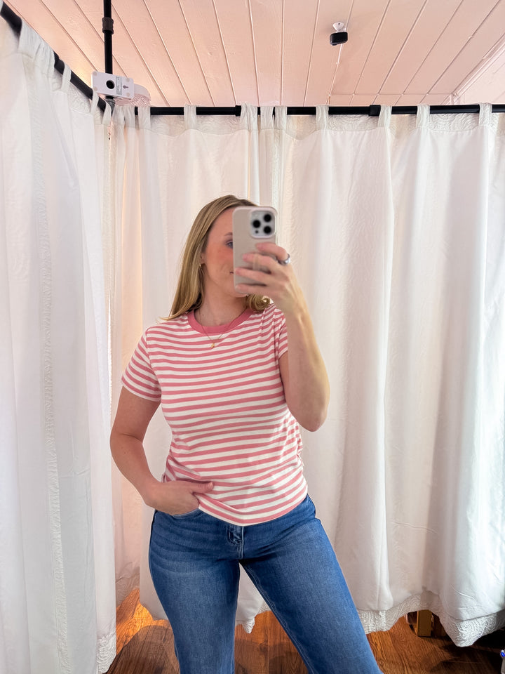 Ginger Striped Knit Tee