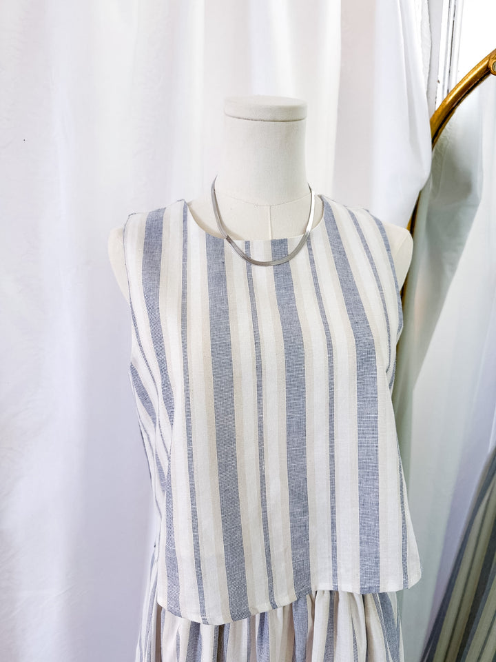 Take a Stroll Stripe Crop Top