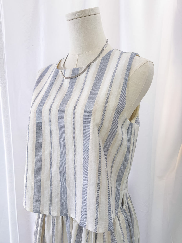 Take a Stroll Stripe Crop Top