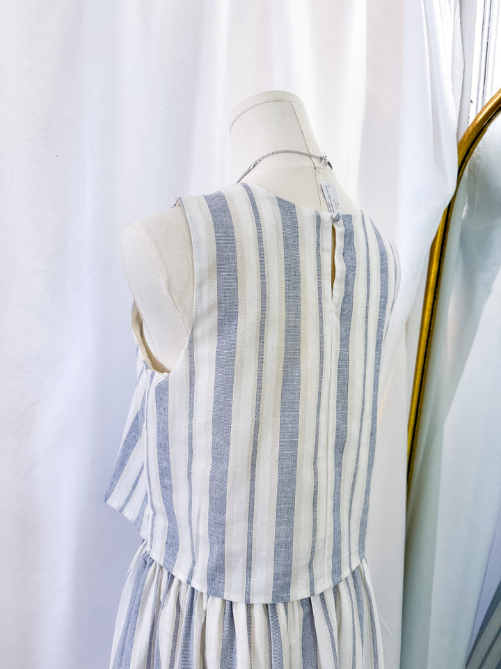 Take a Stroll Stripe Crop Top