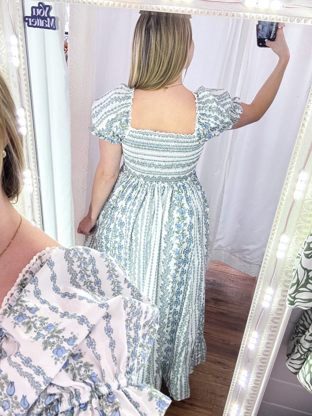 Blooming Floral Cotton Maxi Dress