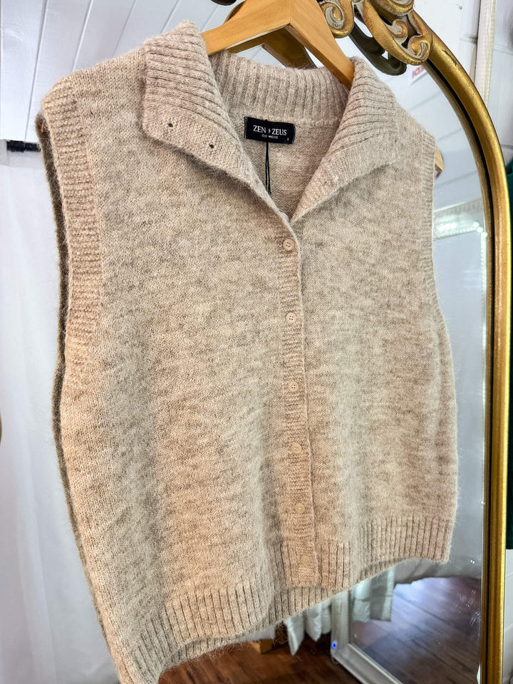 Ellis Collared Sweater Vest