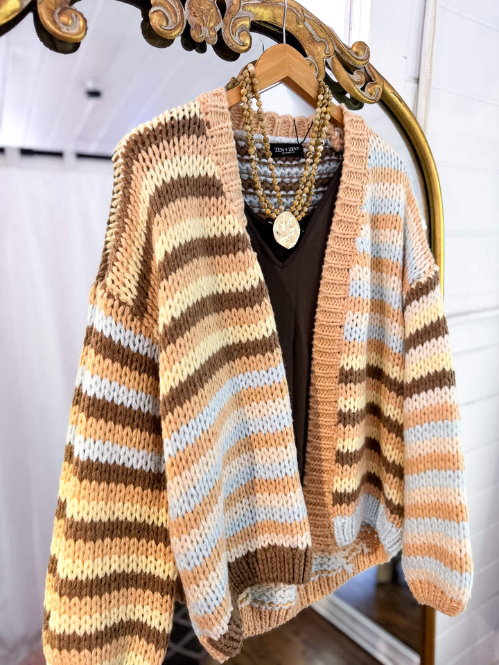 Hadley Stripe Chunky Cardigan