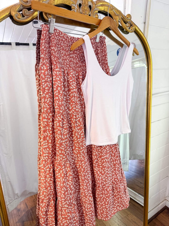 Ginger Floral Midi Skirt