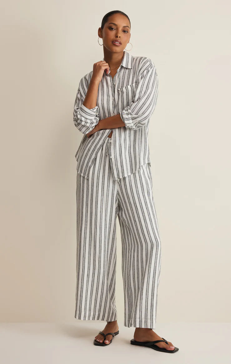 Z SUPPLY: The Perfect Striped Pant - White