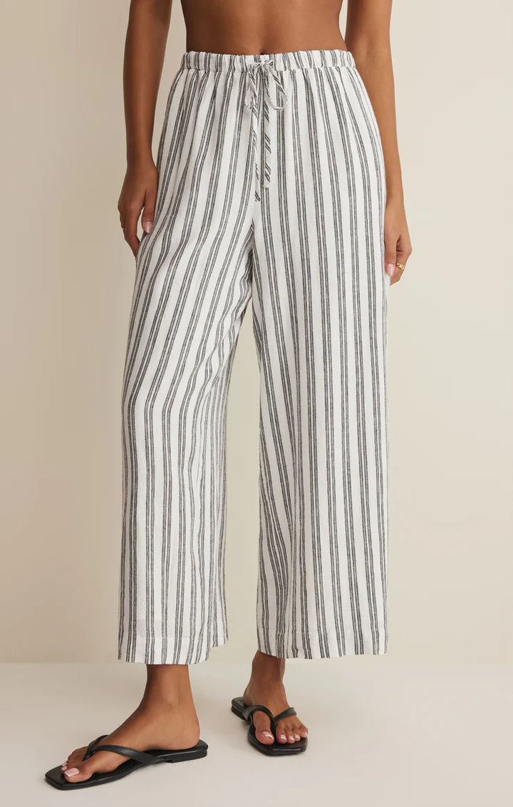 Z SUPPLY: The Perfect Striped Pant - White