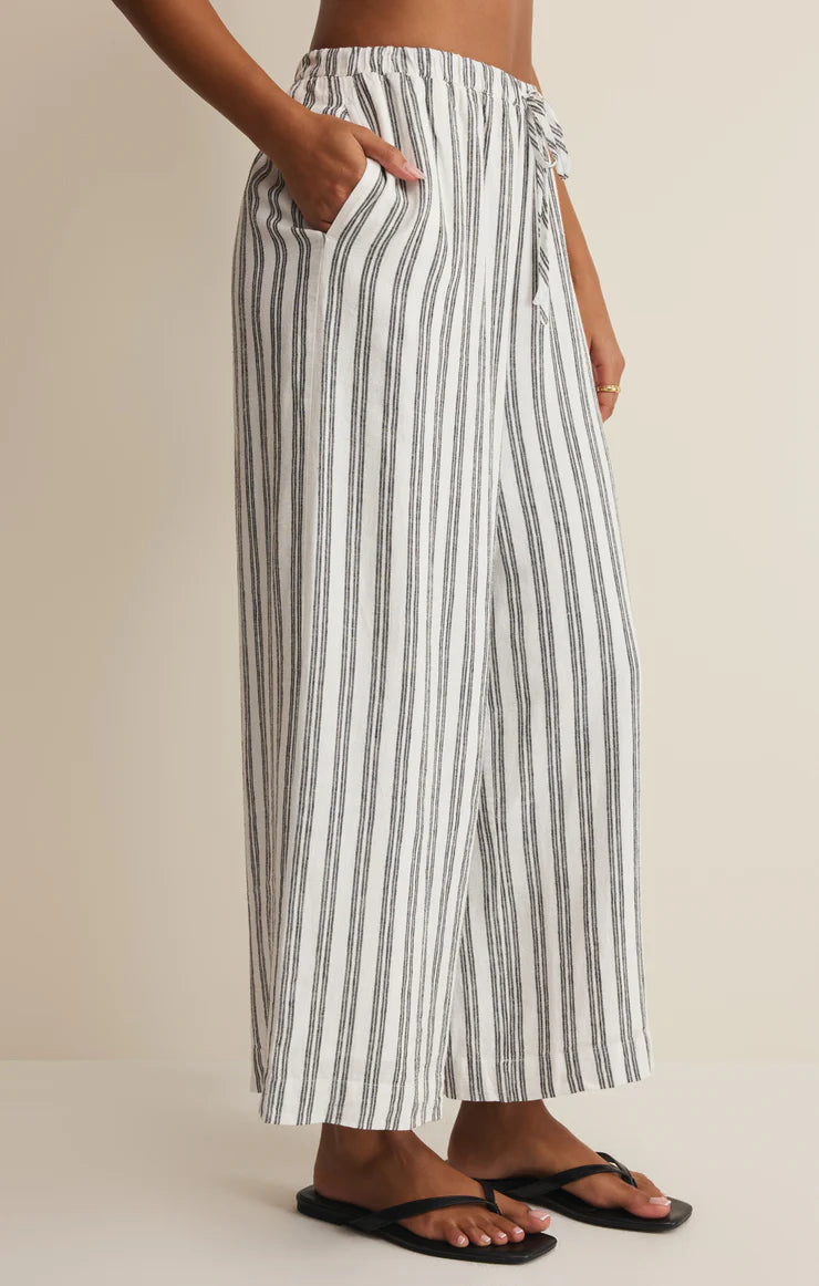 Z SUPPLY: The Perfect Striped Pant - White