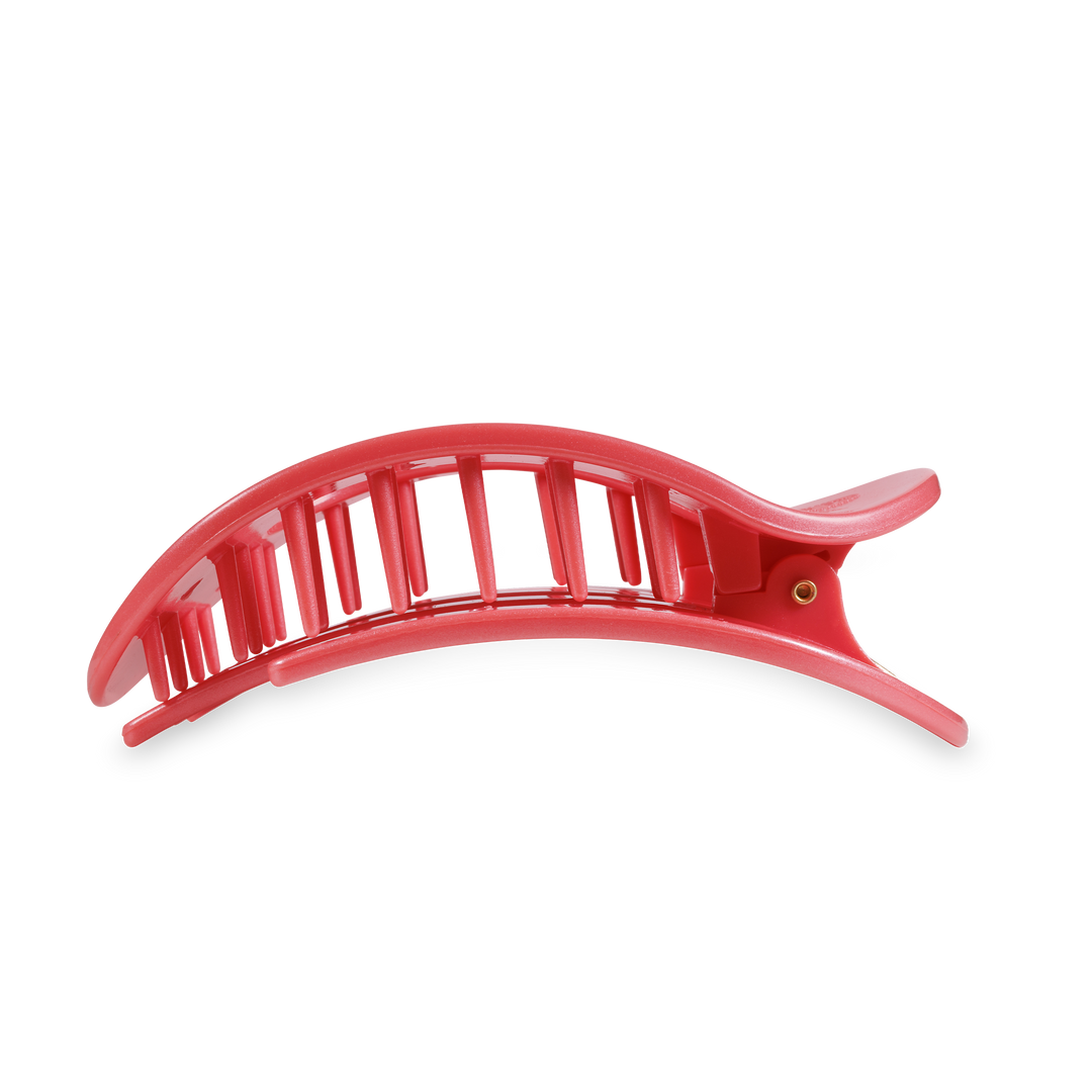 Round Flat Hair Clip | Large | Calming Coral