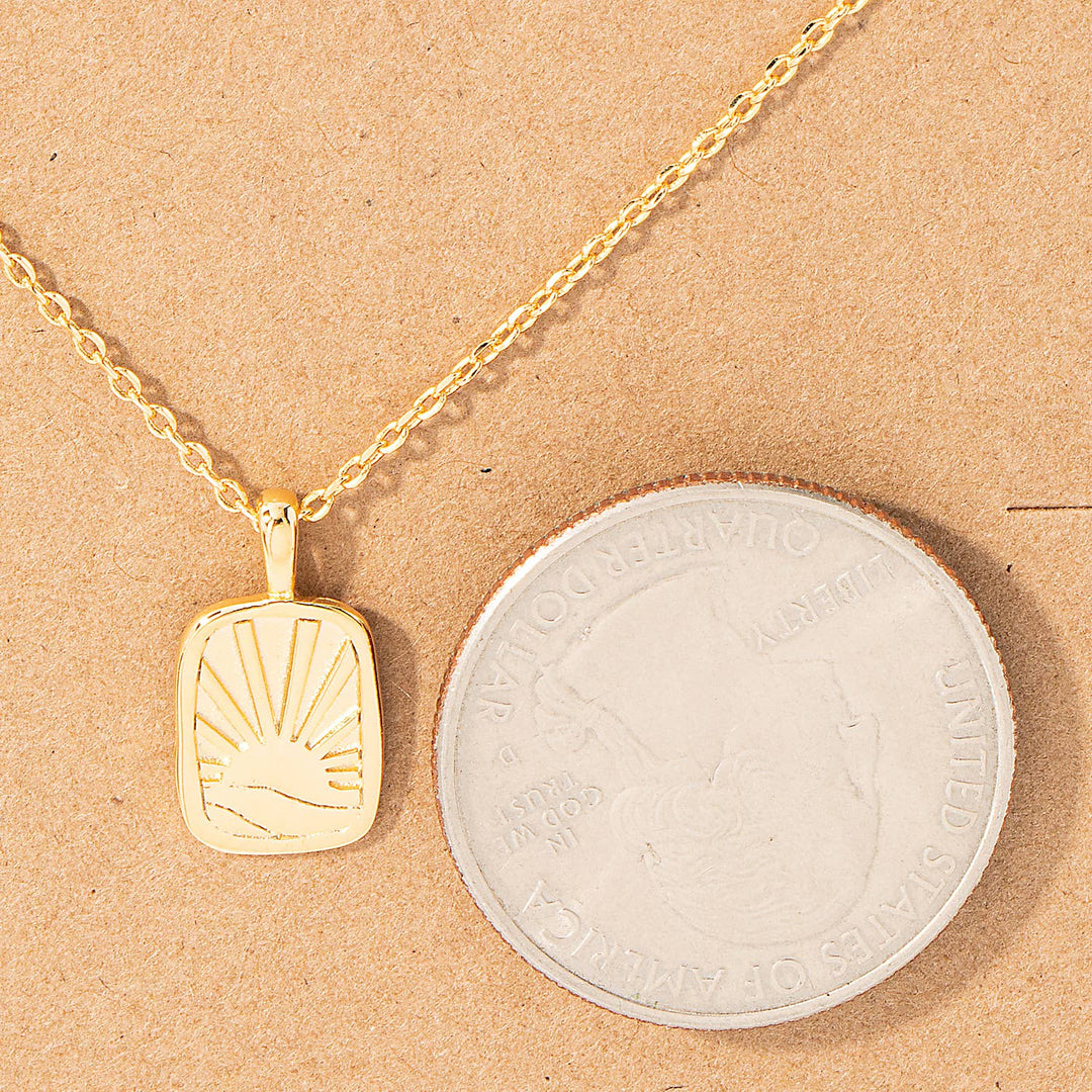 Sun Rise Pendant Necklace