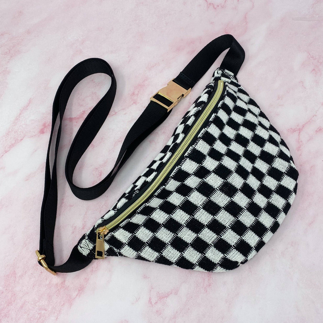 Checker Belt Sling Bag