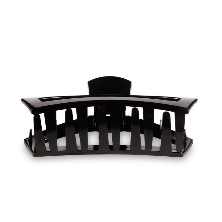 Open Jet Black Large Hair Clip