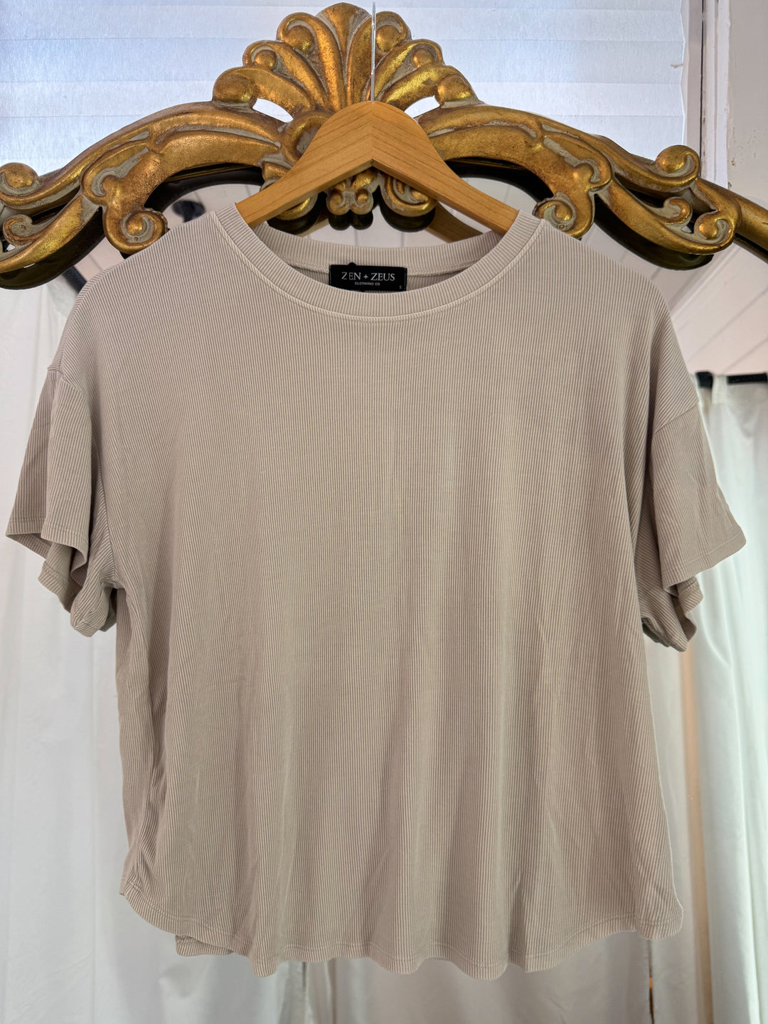 Stevie Acid Wash Drop Shoulder Tee