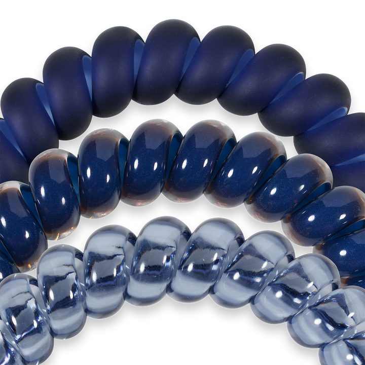 Spiral Hair Coils | Large | Nightfall Navy Hair Ties