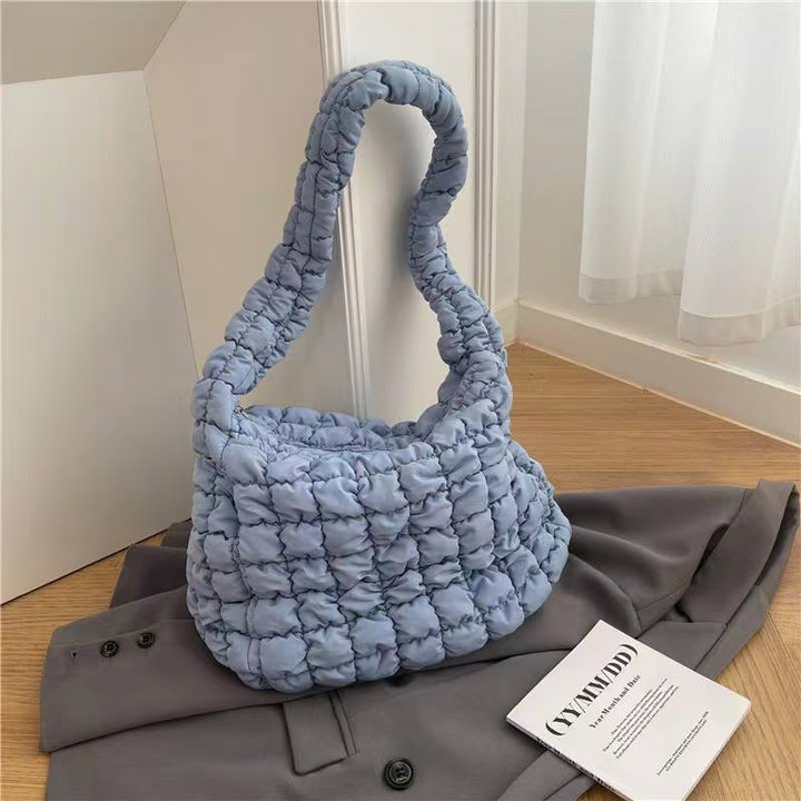 Quilted Crossbody Hobo Bag