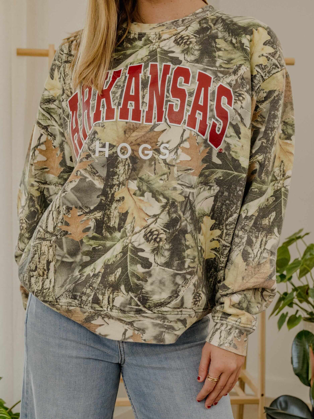 Arkansas Razorbacks Filled Gault Camouflage Sweatshirt