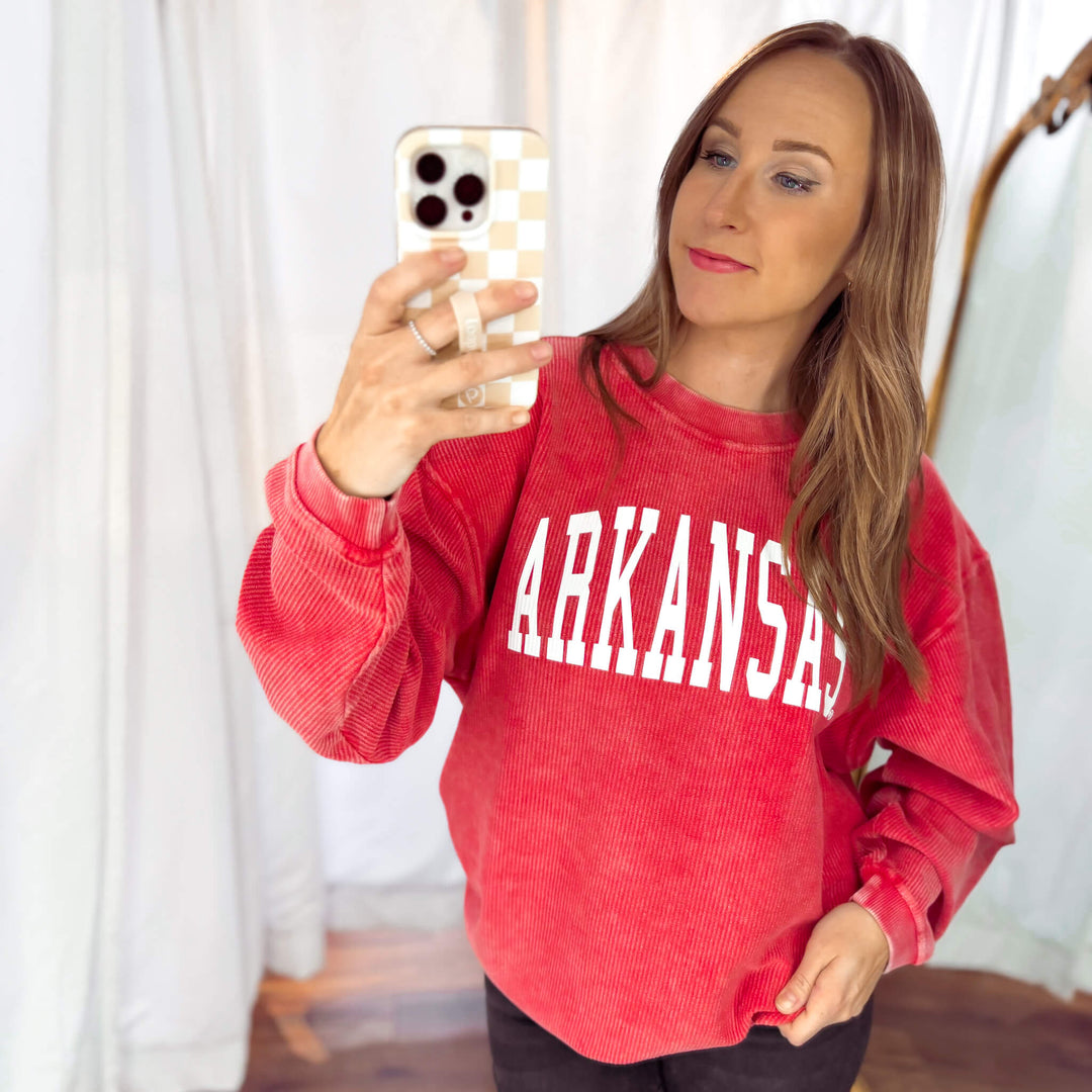 Arkansas® Collegiate Corded Crew Sweatshirt