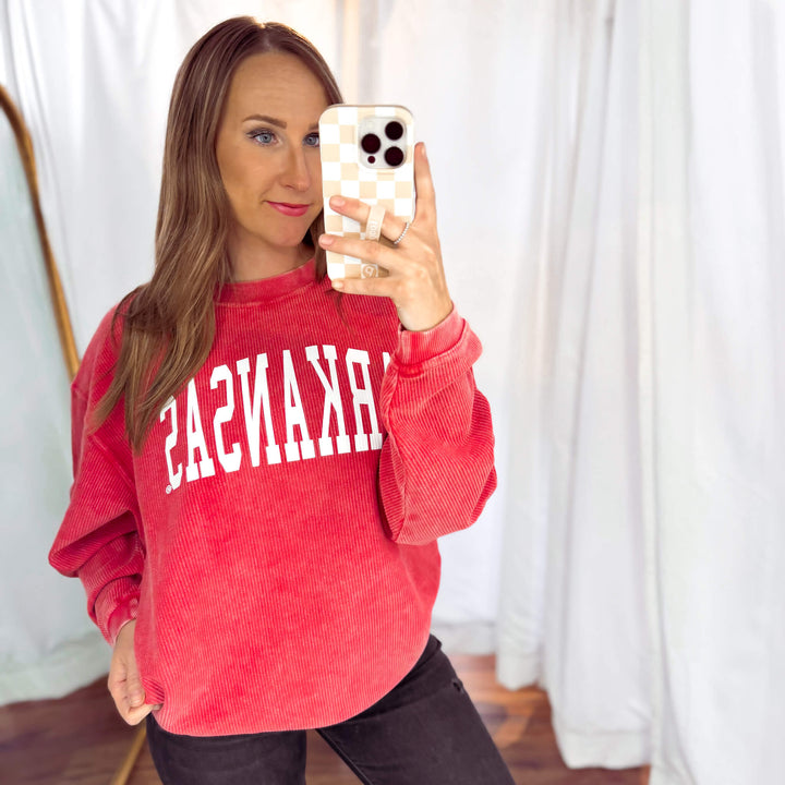 Arkansas® Collegiate Corded Crew Sweatshirt