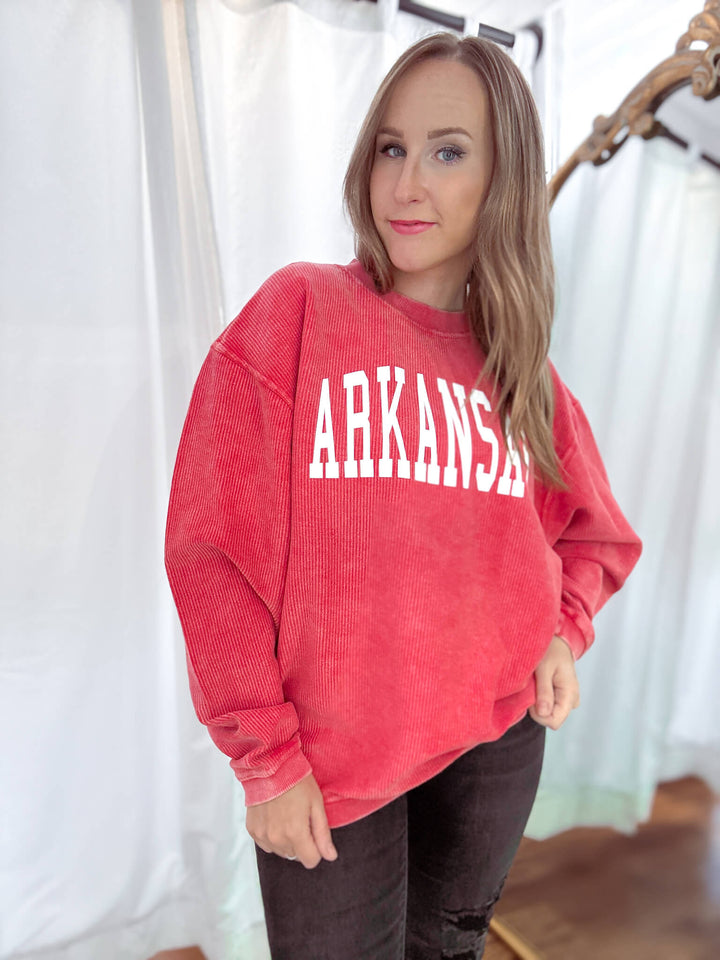 Arkansas® Collegiate Corded Crew Sweatshirt