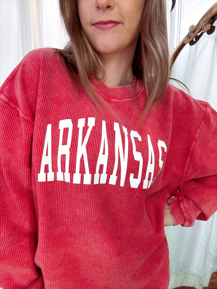 Arkansas® Collegiate Corded Crew Sweatshirt