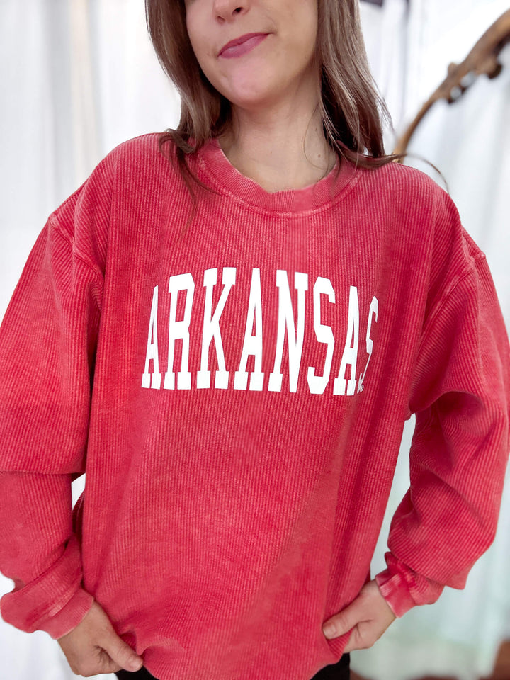 Arkansas® Collegiate Corded Crew Sweatshirt