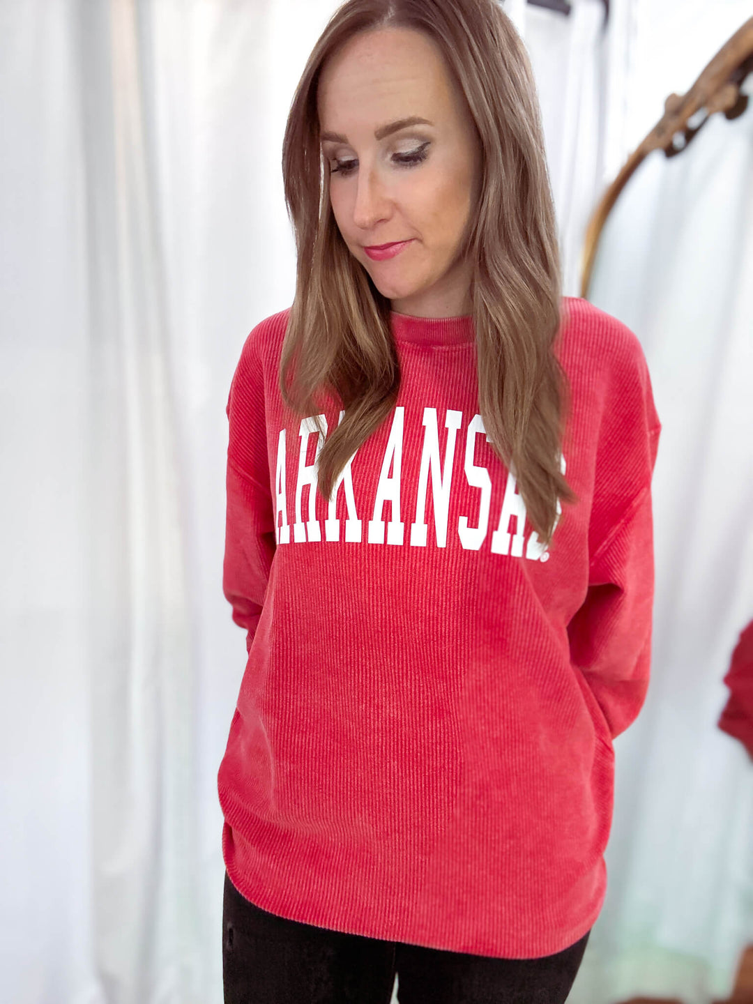 Arkansas® Collegiate Corded Crew Sweatshirt