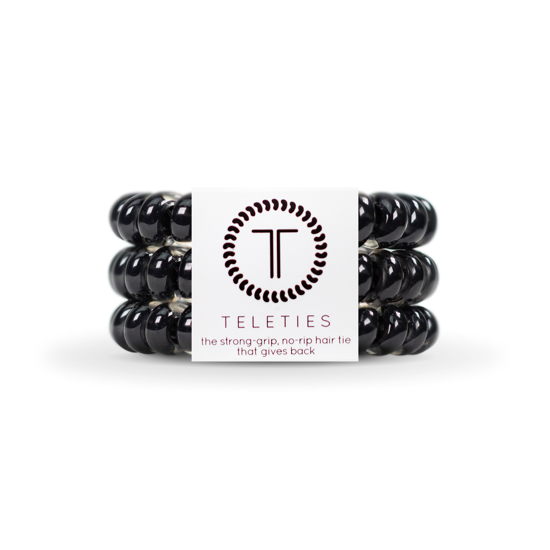 Spiral Hair Coils | Large | Jet Black Hair Ties