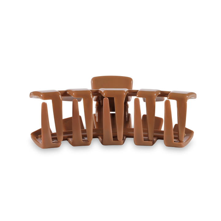 Open Caramel Medium Hair Clip