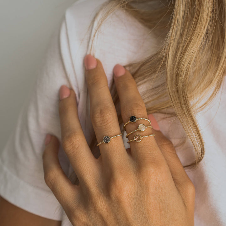 Druzy Ring Silver