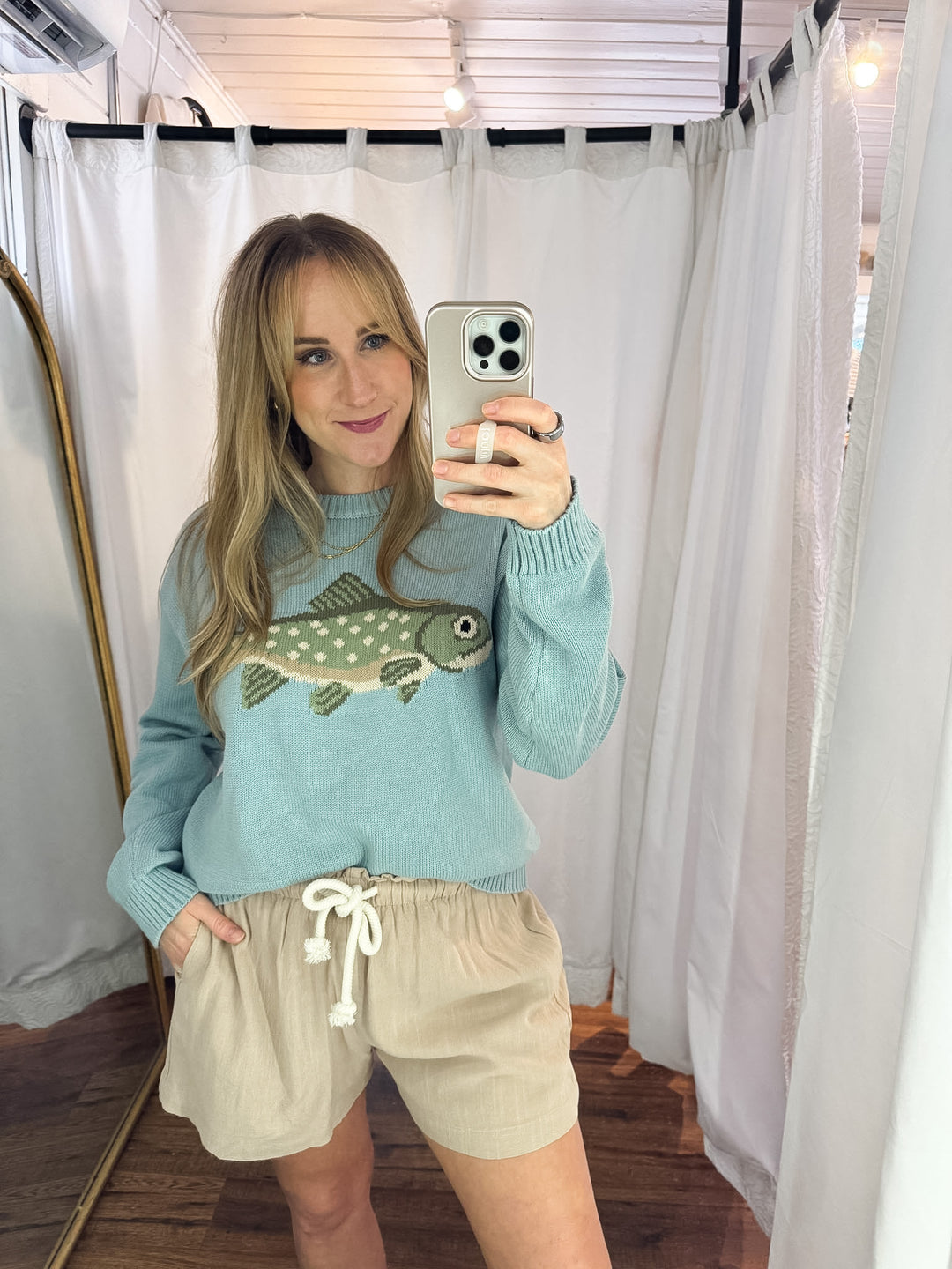 Boat House Fish Sweater