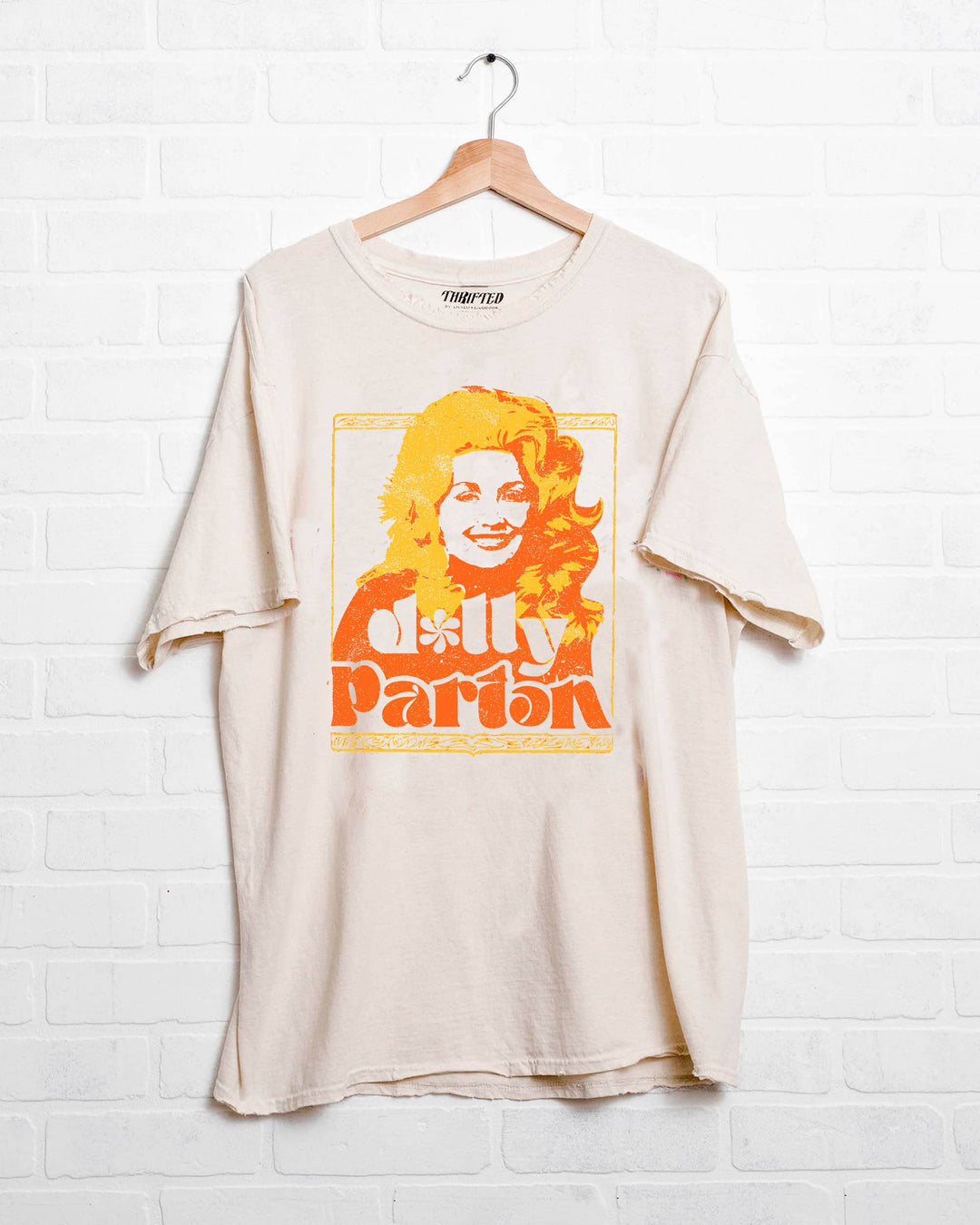 PREORDER: Dolly Parton Golden Off White Thrifted Licensed Graphic Tee