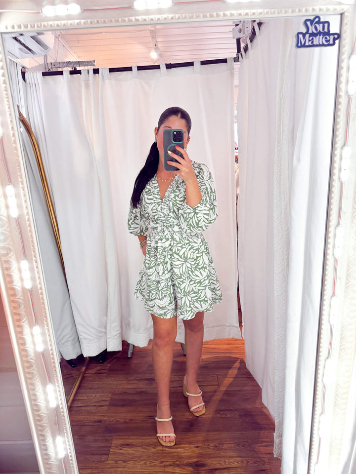 Isla Verde Kimono Sleeve Romper