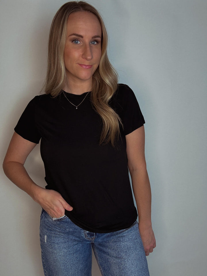 Basic Bamboo & Modal Round Neck Tee