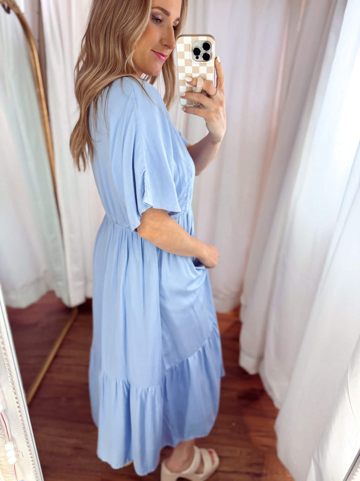 Forever Flowy Kimono Midi Dress