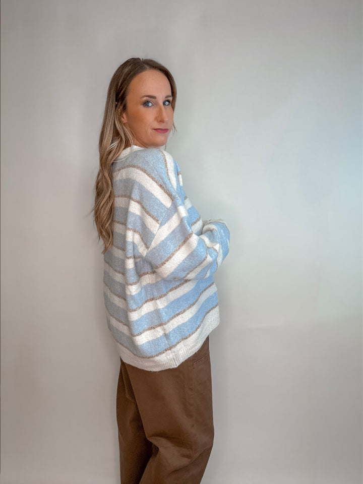 Stillwater Stripe Oversized Sweater Pullover