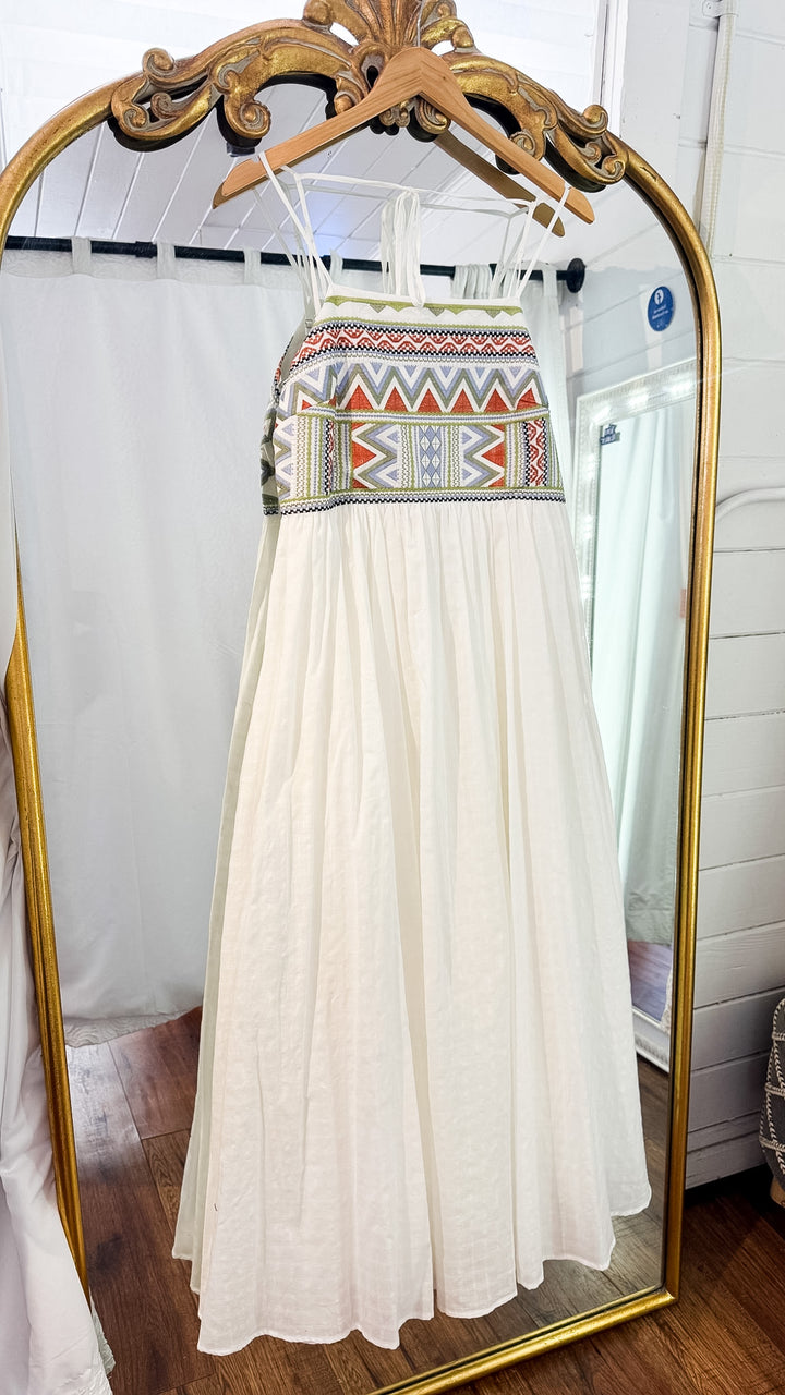 Elodie Embroidered Maxi Dress