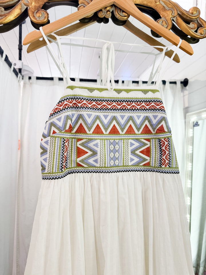 Elodie Embroidered Maxi Dress