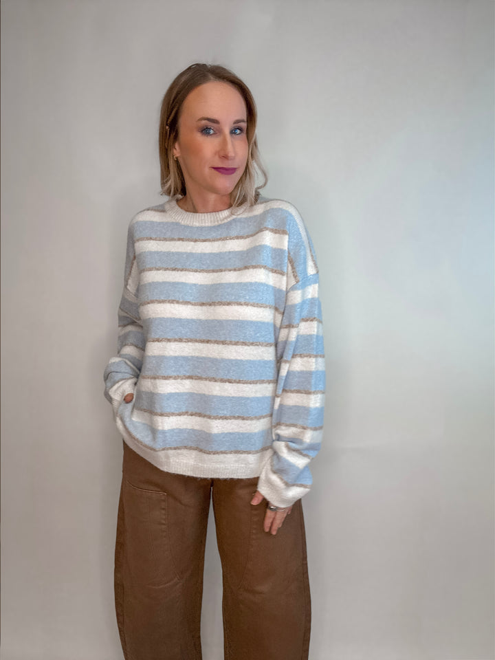 Stillwater Stripe Oversized Sweater Pullover