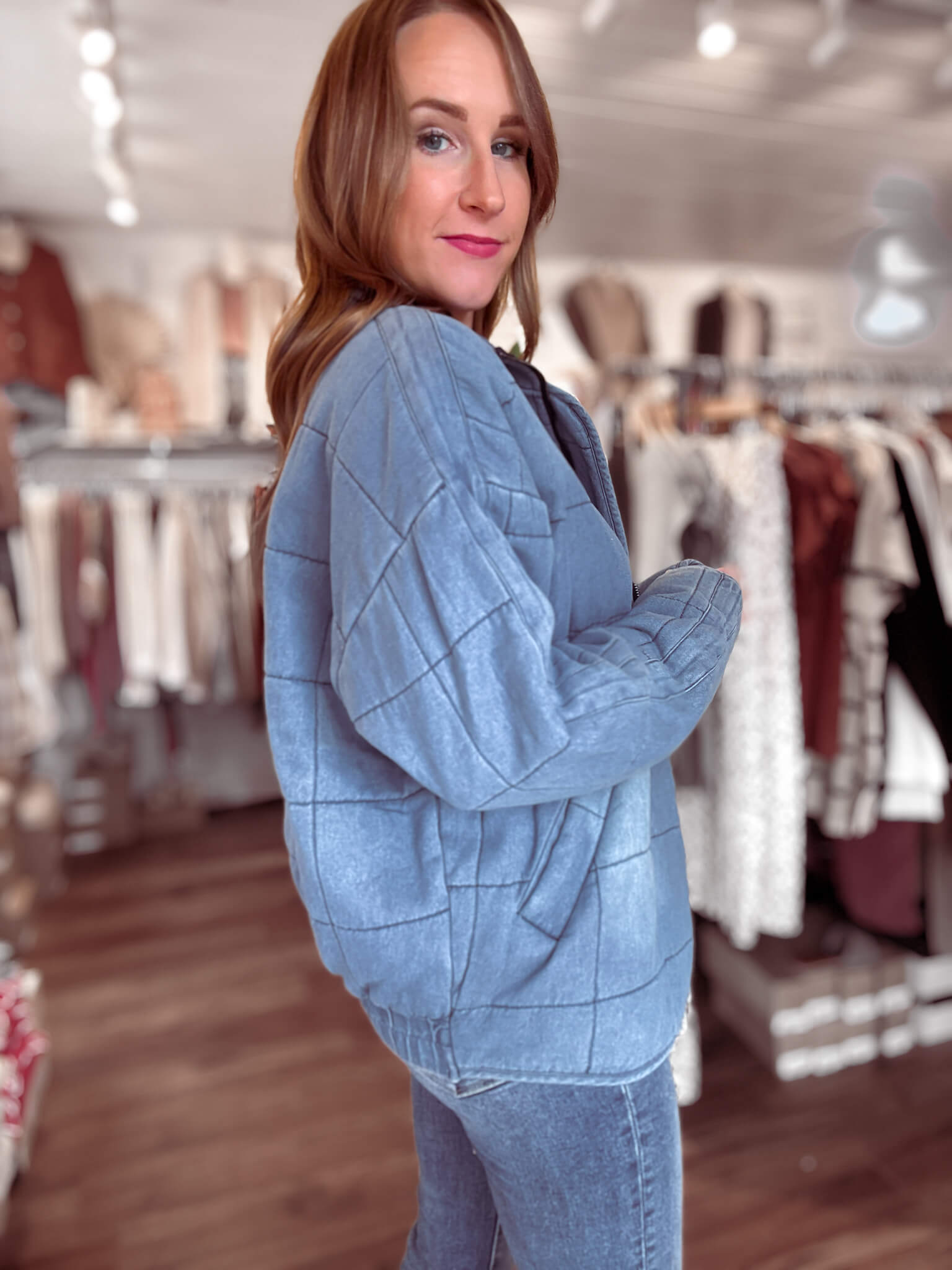 Mineral Wash Denim Quilted Jacket – Zen + Zeus Clothing Co.