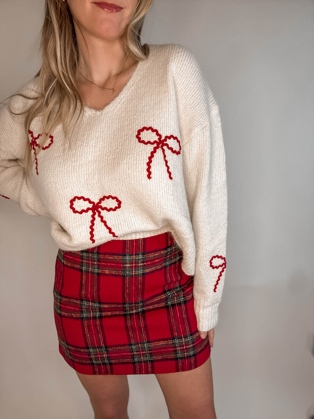 Scarlet Plaid Mini Skort