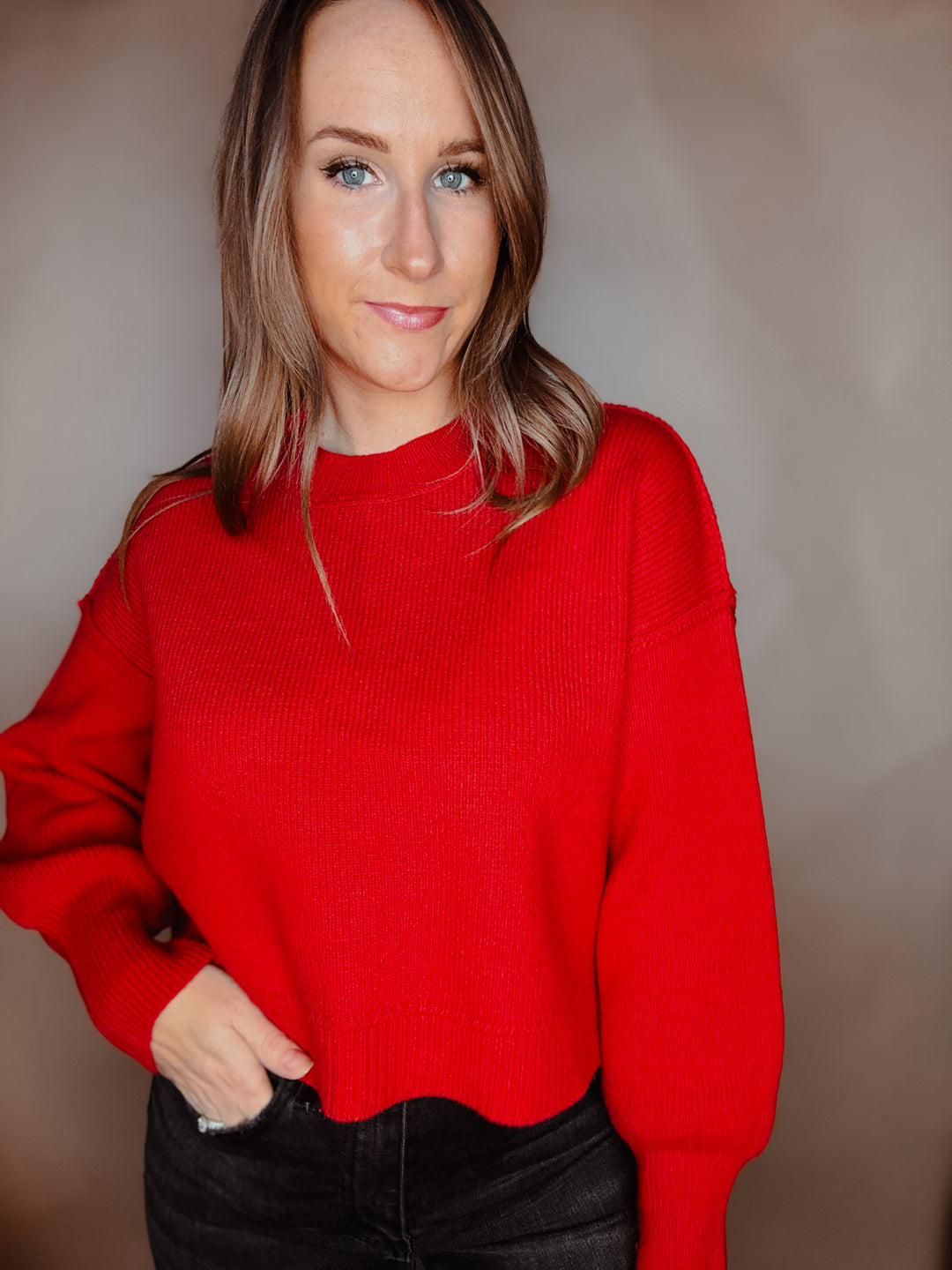 Holly Relaxed Crop Sweater