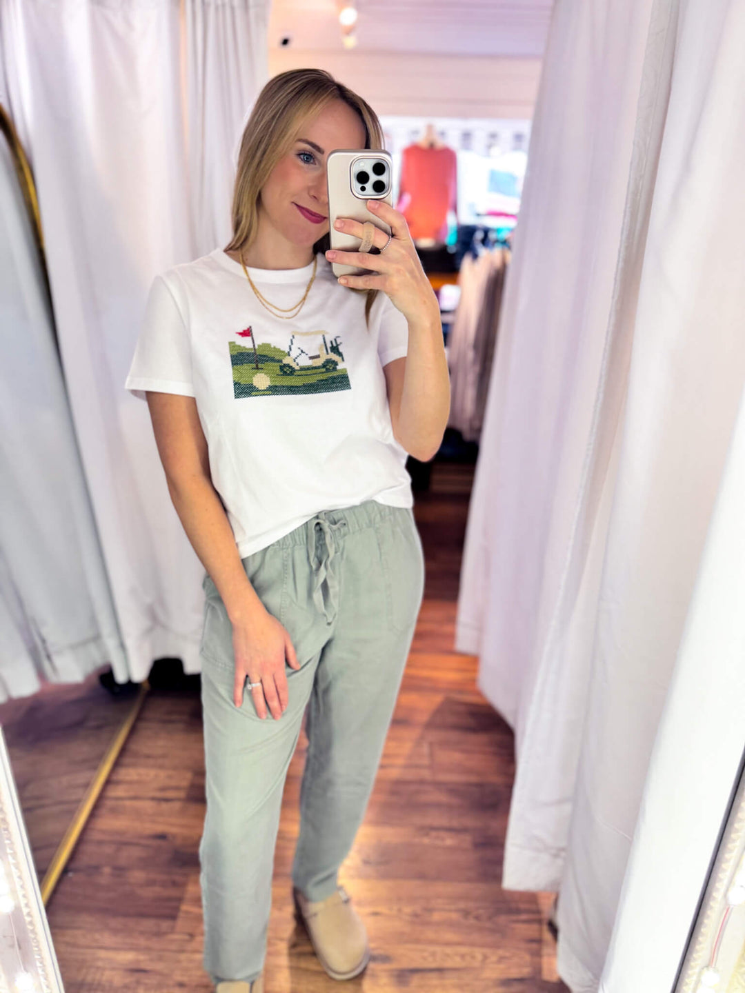 Golf Cart Embroidered Tee