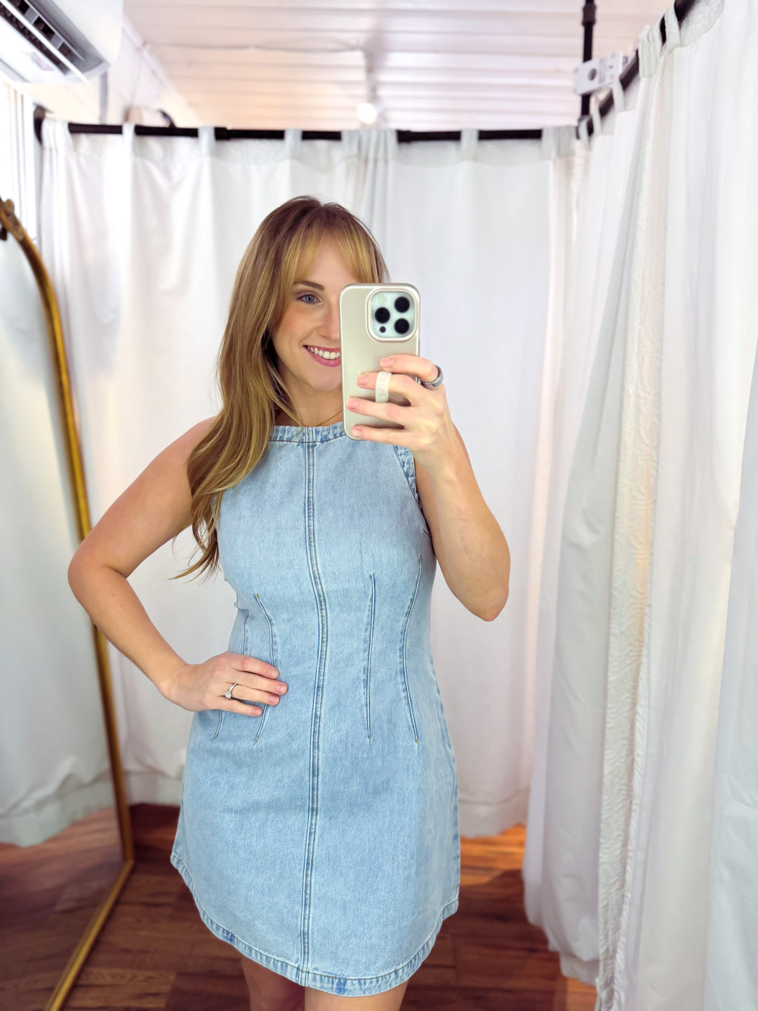 Savannah Denim Mini Dress