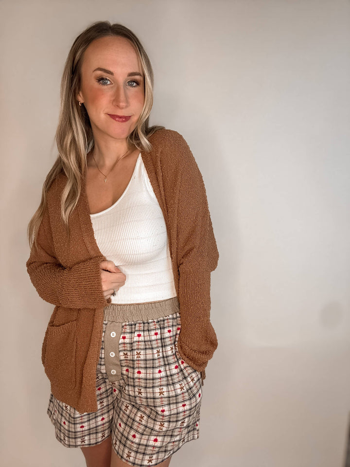 Teddy Bear Plaid Boxer Shorts