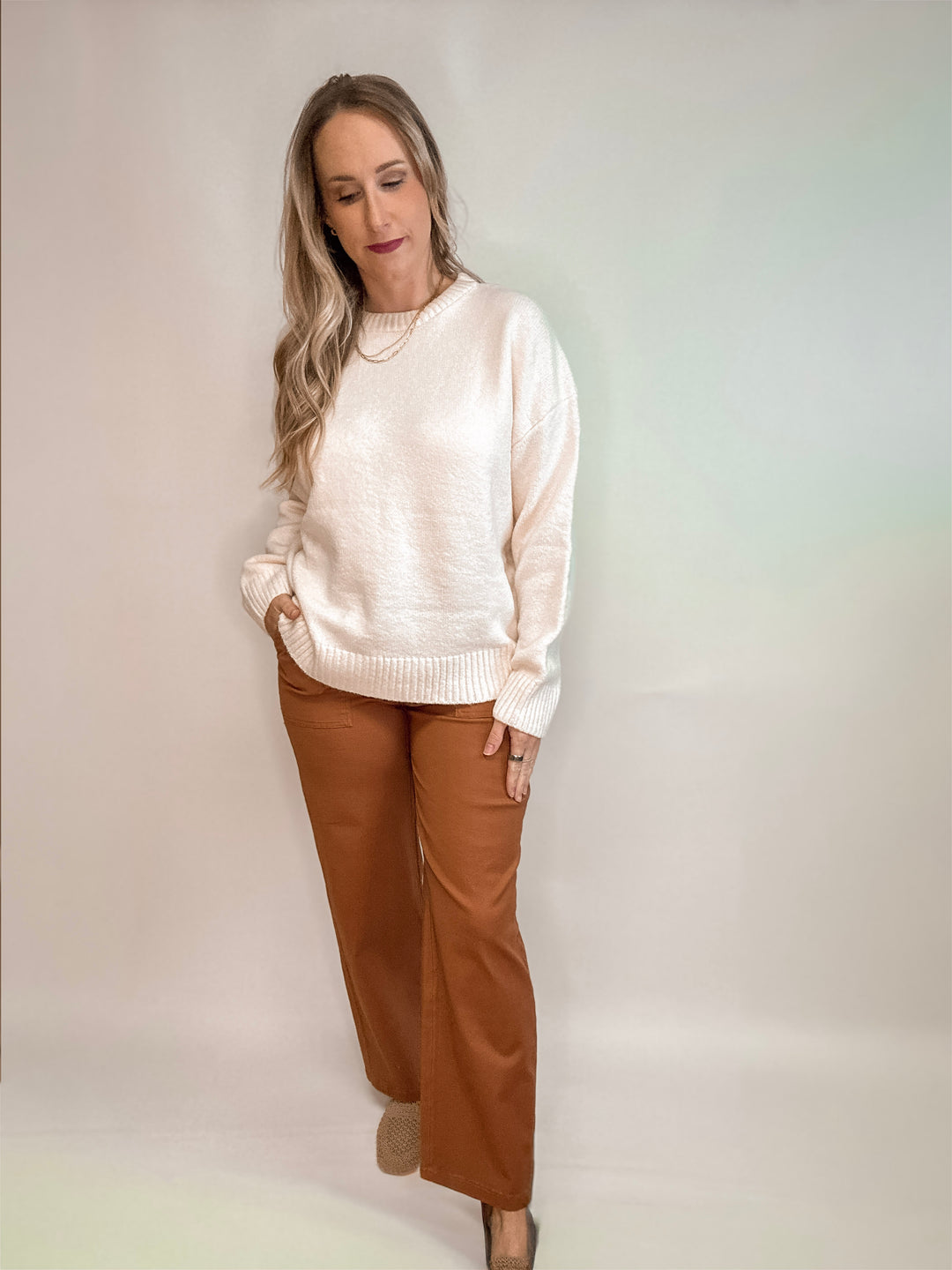 Brick Straight Leg Patch Pocket Pants