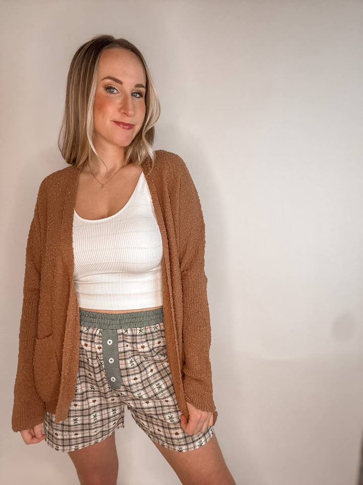 Cozy Lightweight Knit Sweater Cardigan with Pockets